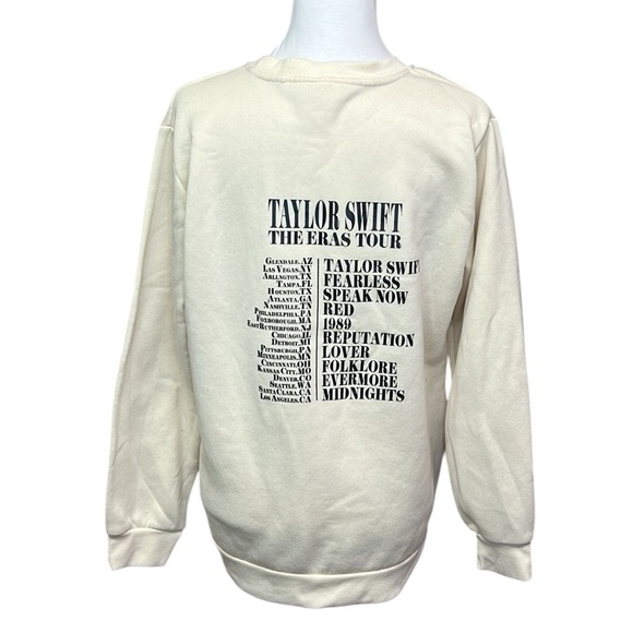 Taylor Swift The Eras Tour Cream Sweatshirt - Picture 3 of 3